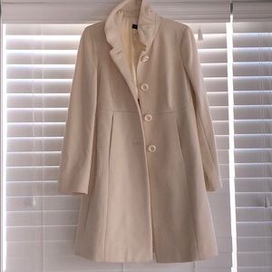 JCrew cream peacoat